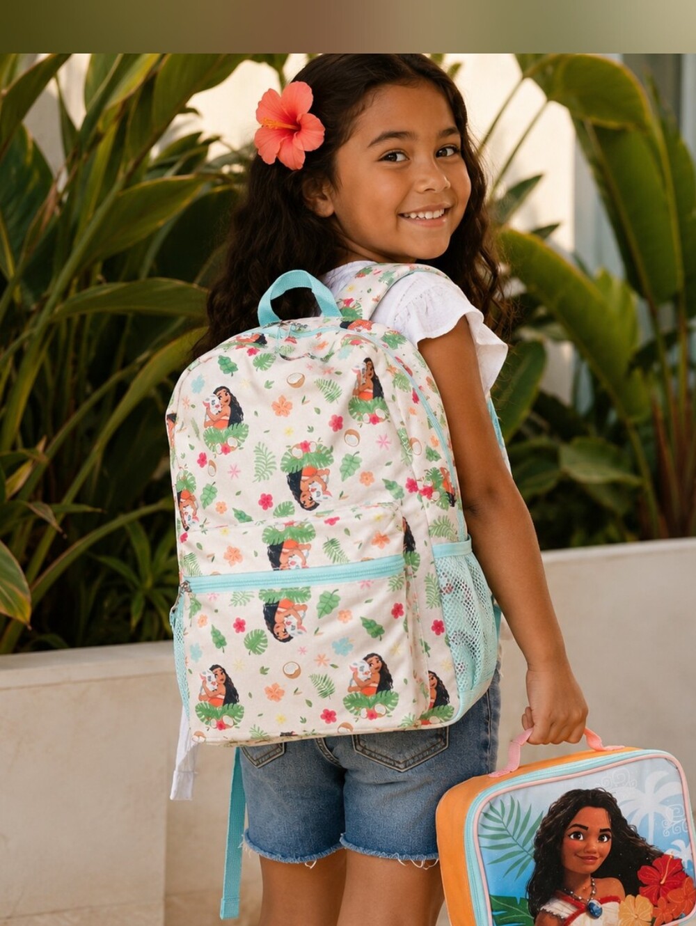 Disney Moana Backpack & Lunchbox Set Kids School Bag NEW Bioworld